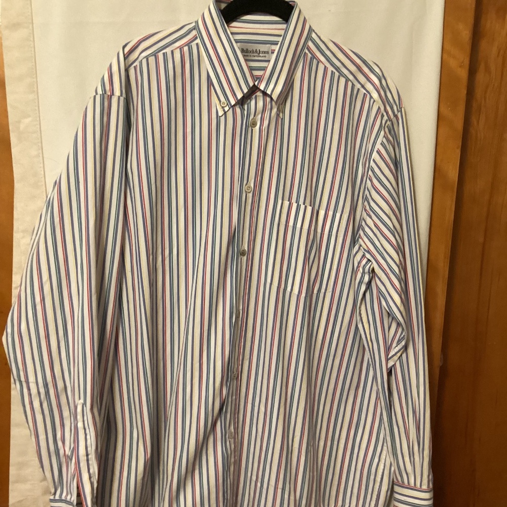 Bullock & Jones Made in Switzerland Button shirt Sz L